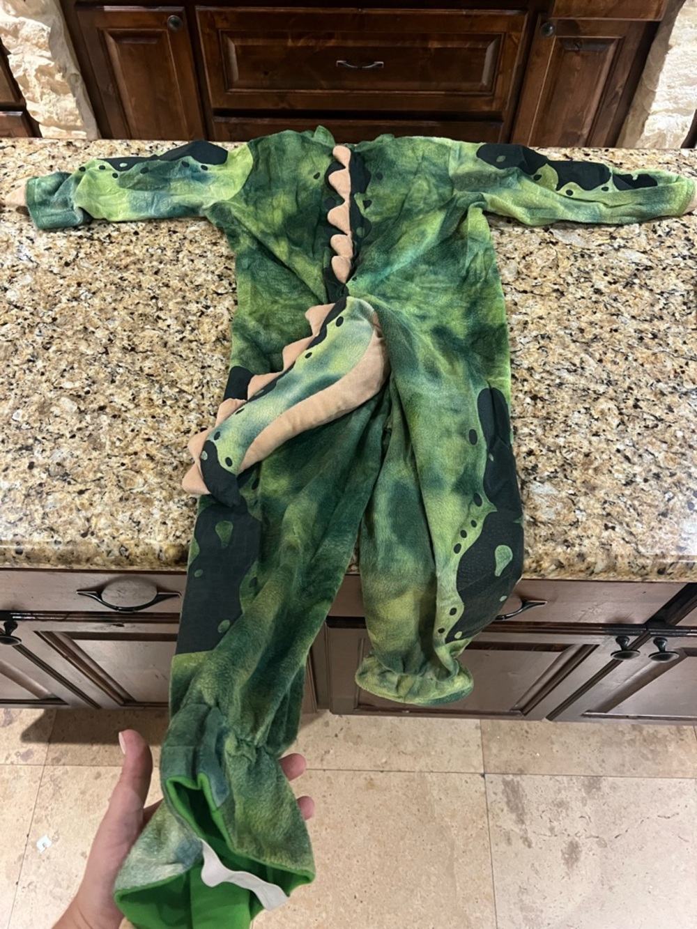 Spooktacular Creations Kids Realistic T-Rex Dinosaur Costume Green | Size S 5-7 - Picture 5 of 14